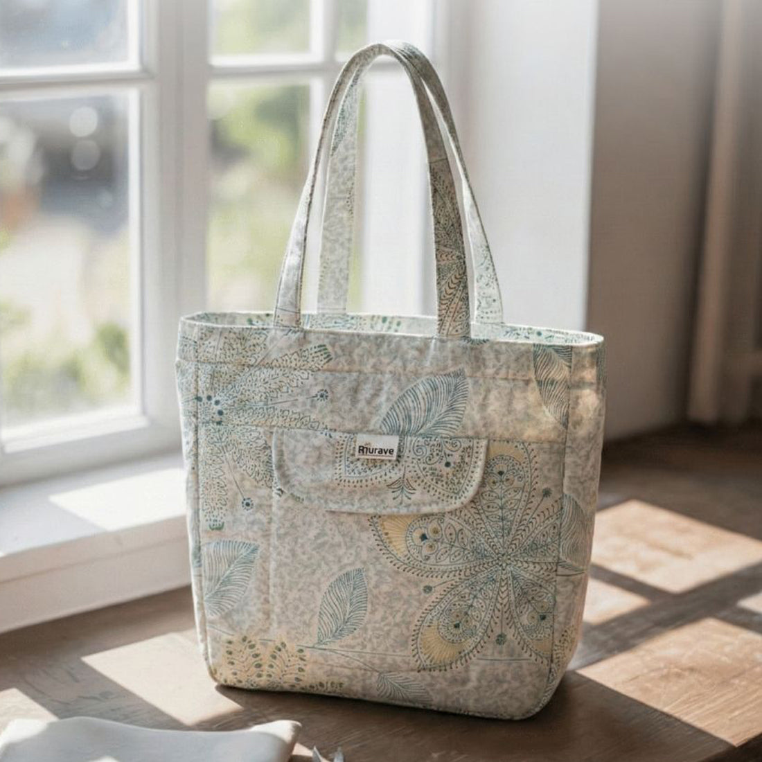 Premium Cotton Lightweight Eco-Friendly Shopper/Tote Bag, Aqua