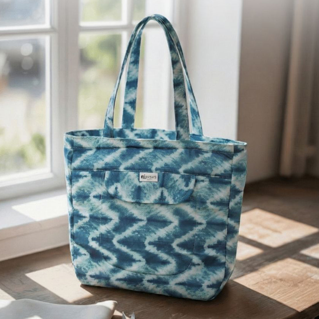 Premium Cotton Lightweight Eco-Friendly Shopper/Tote Bag, Blue