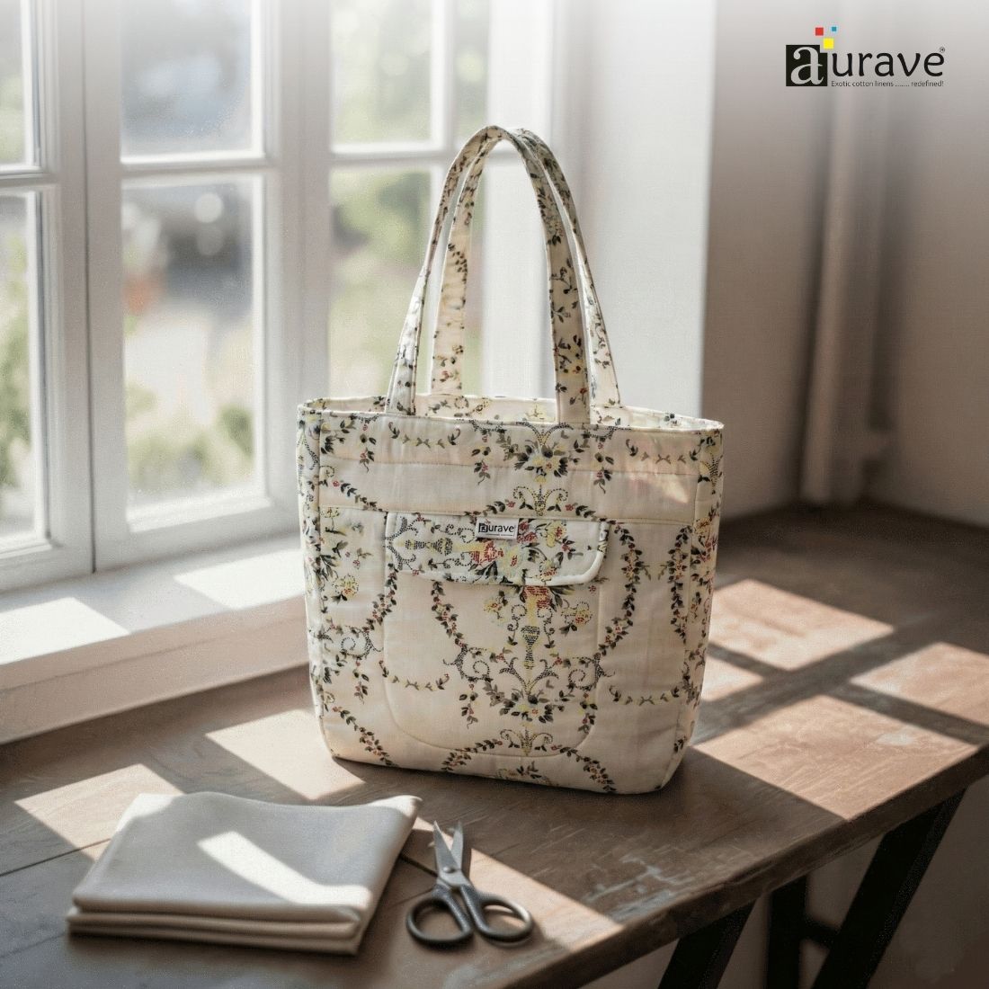 Premium Cotton Lightweight Eco-Friendly Shopper/Tote Bag, Multicolor