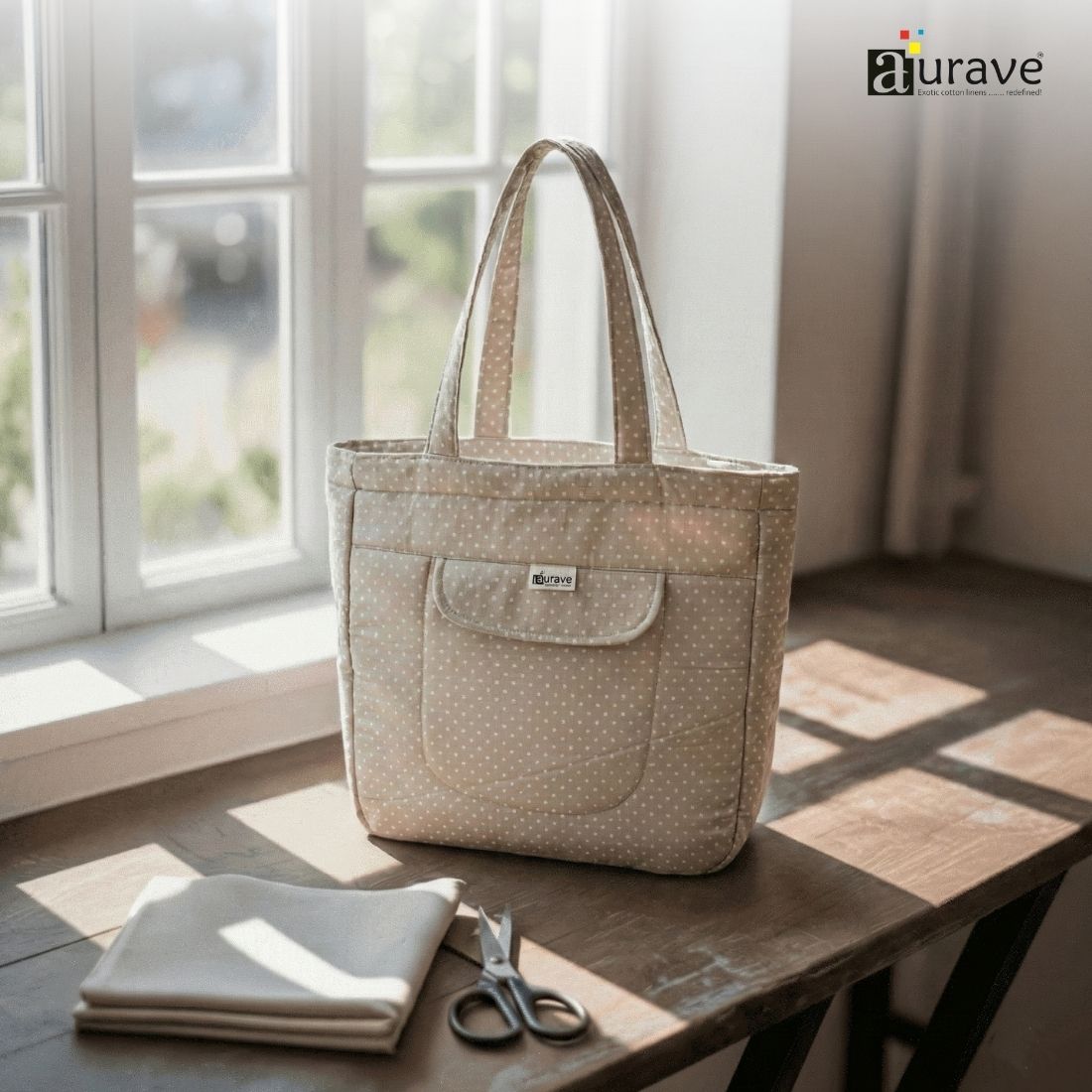 Premium Cotton Lightweight Eco-Friendly Shopper/Tote Bag, White