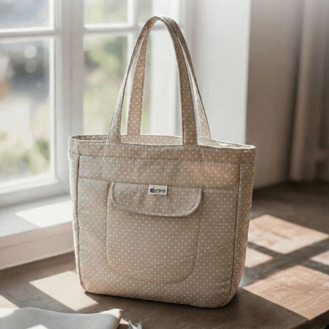 Premium Cotton Lightweight Eco-Friendly Shopper/Tote Bag, White