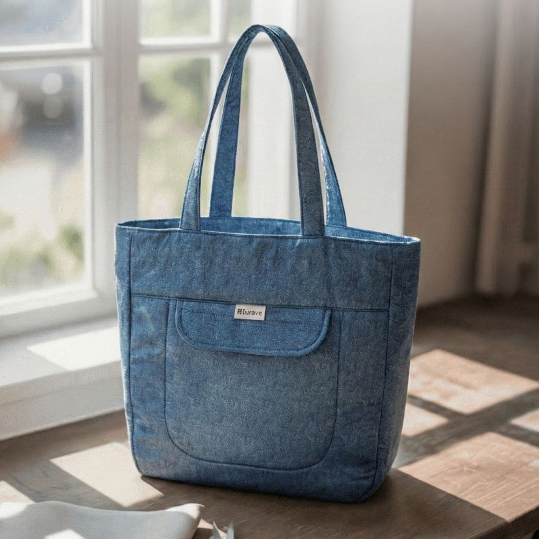 Premium Cotton Lightweight Eco-Friendly Shopper/Tote Bag, Blue