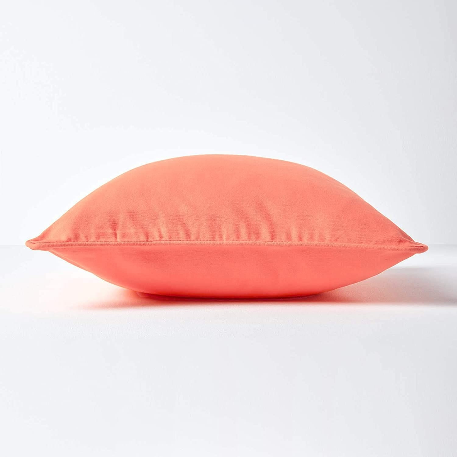 Plain Cotton 1 Pc Decorative Cushion Cover - Peach