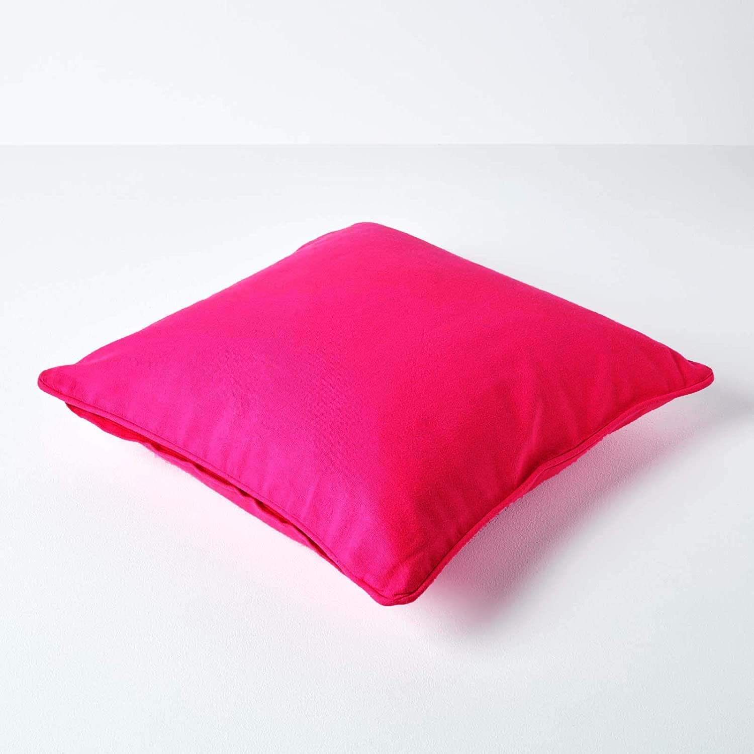 Plain Cotton Decorative Cushion Cover in Pink online at best prices