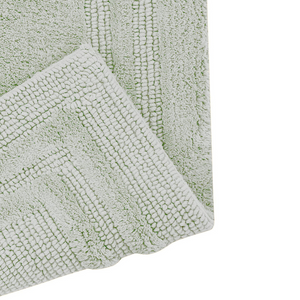 Close-up of Luxury Reversible Cotton Bathmat, Pista