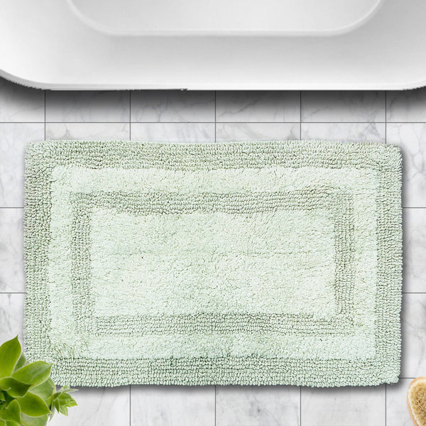 Luxury Reversible Cotton Bathmat, Pista