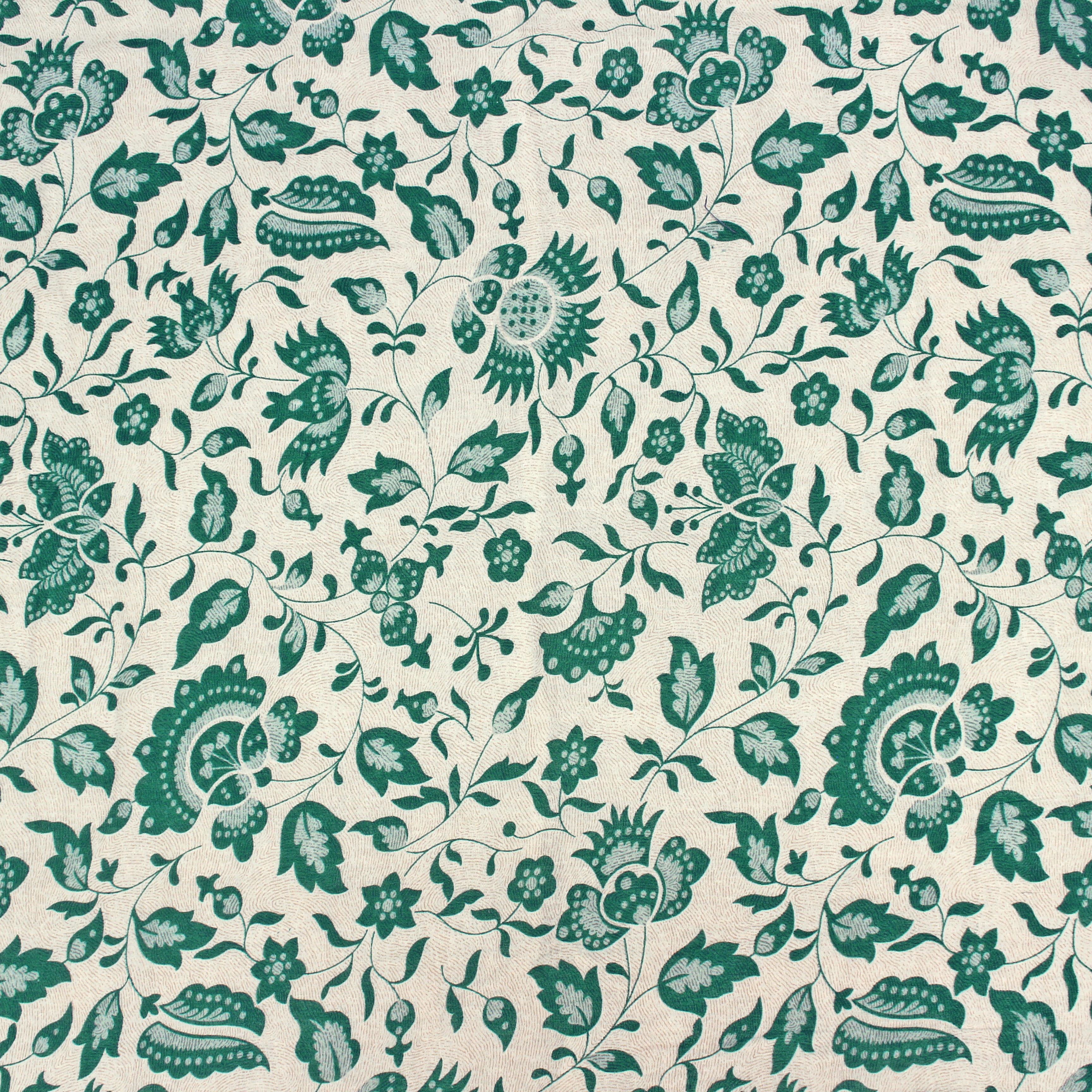 Riva Floral Cotton Dohar, Peacock Blue  Design 