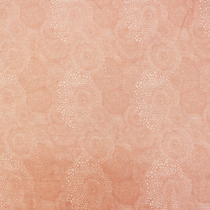 Riva Floral Cotton Dohar, Peach Design 
