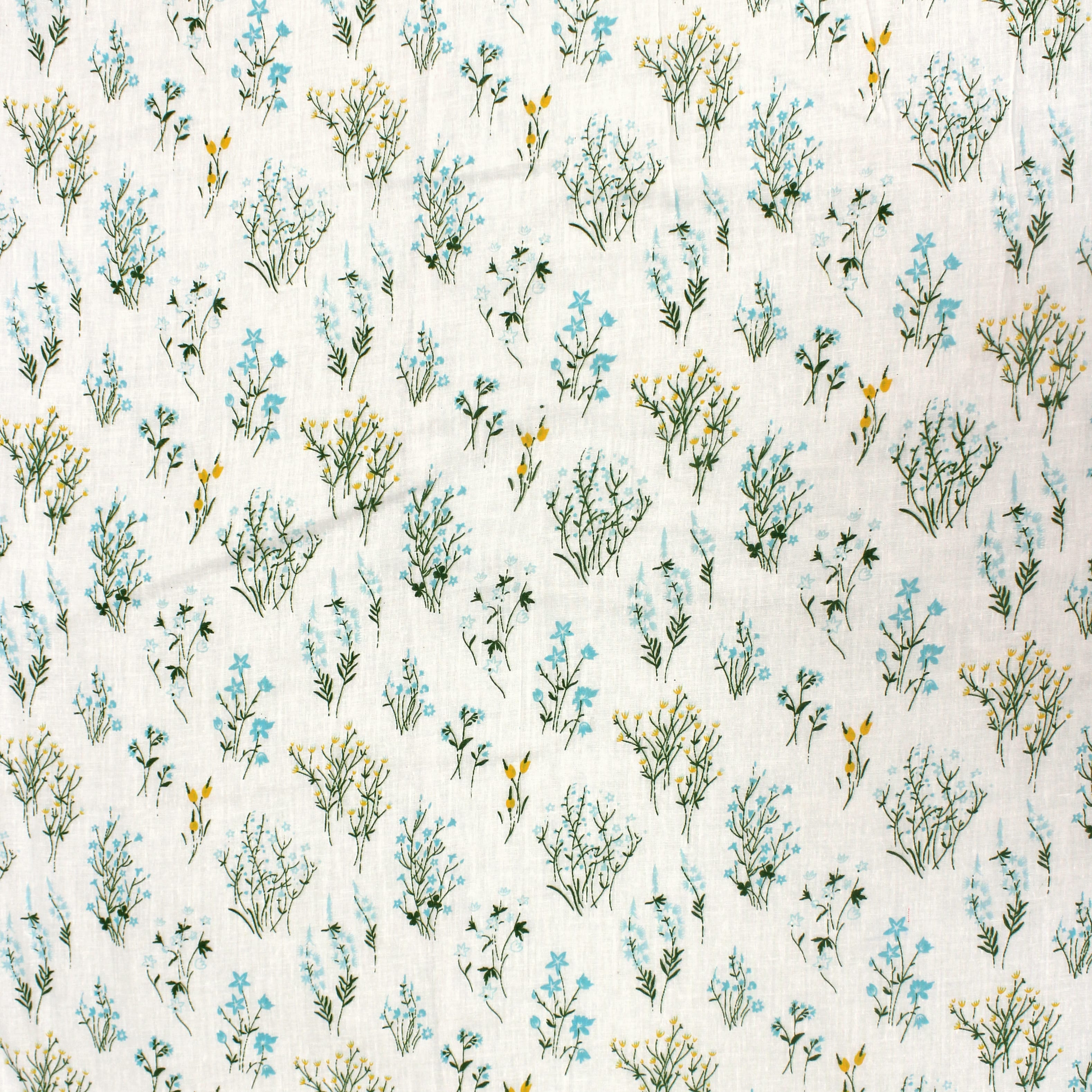 Riva Floral Cotton Dohar, Aqua Design
