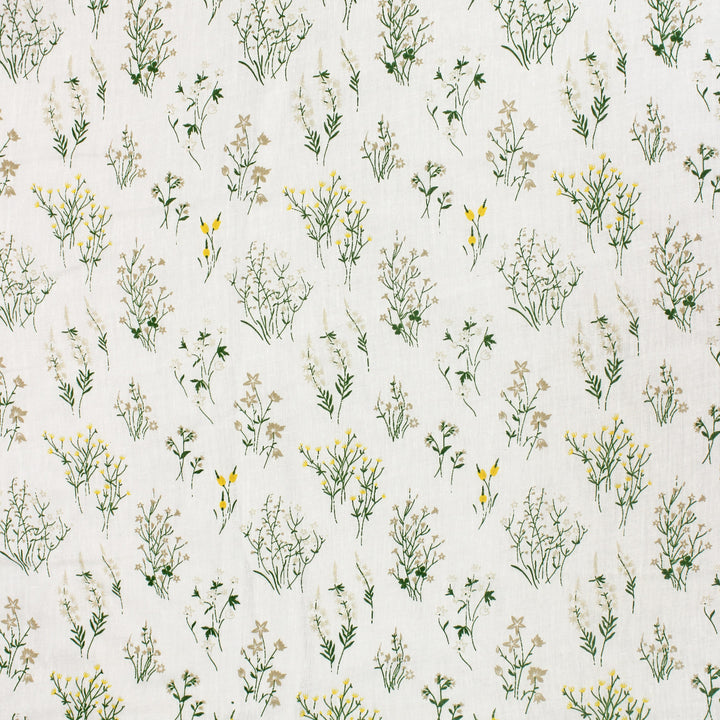 Full View Riva Floral Cotton Dohar Coffee  Design 