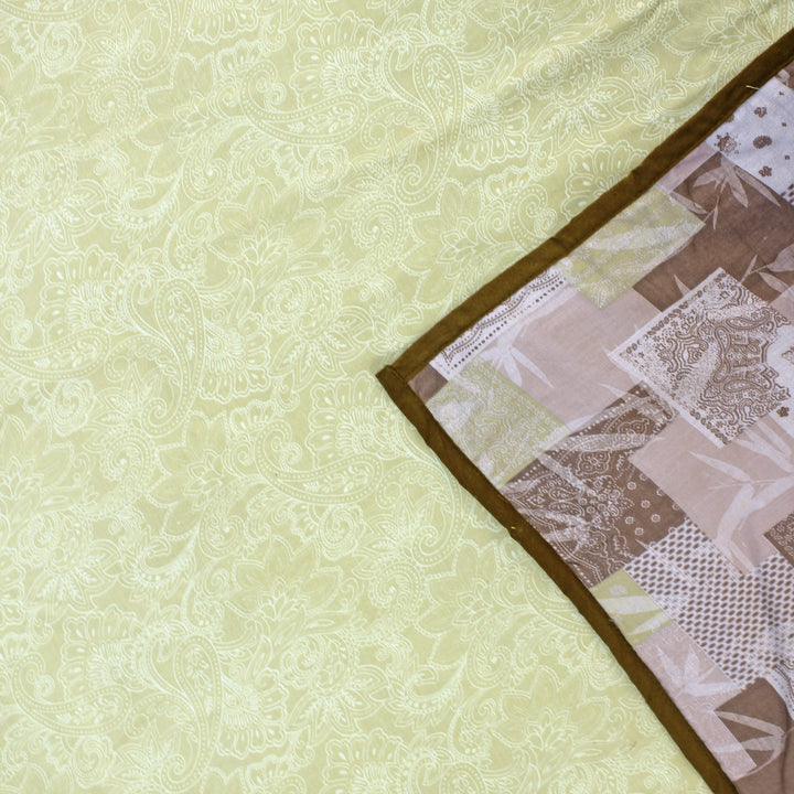 Riva Floral Cotton Dohar, Coffee Design 