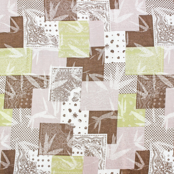 Full View Riva Floral Cotton Dohar, Coffee Design 