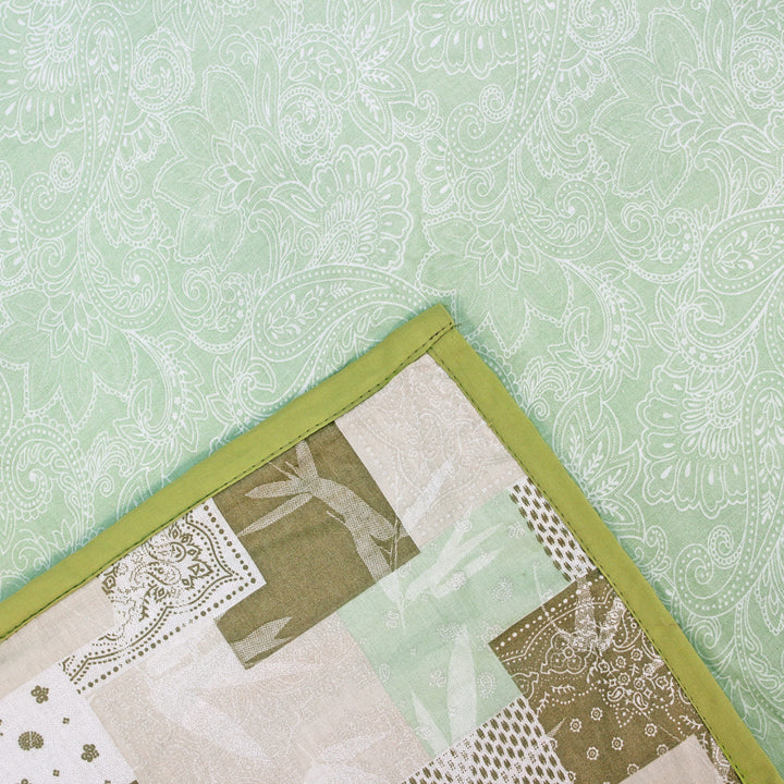 Riva Floral Cotton Dohar, Green Design 