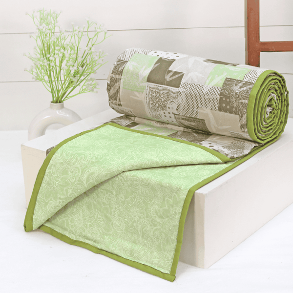 Riva Floral Cotton Dohar, Green