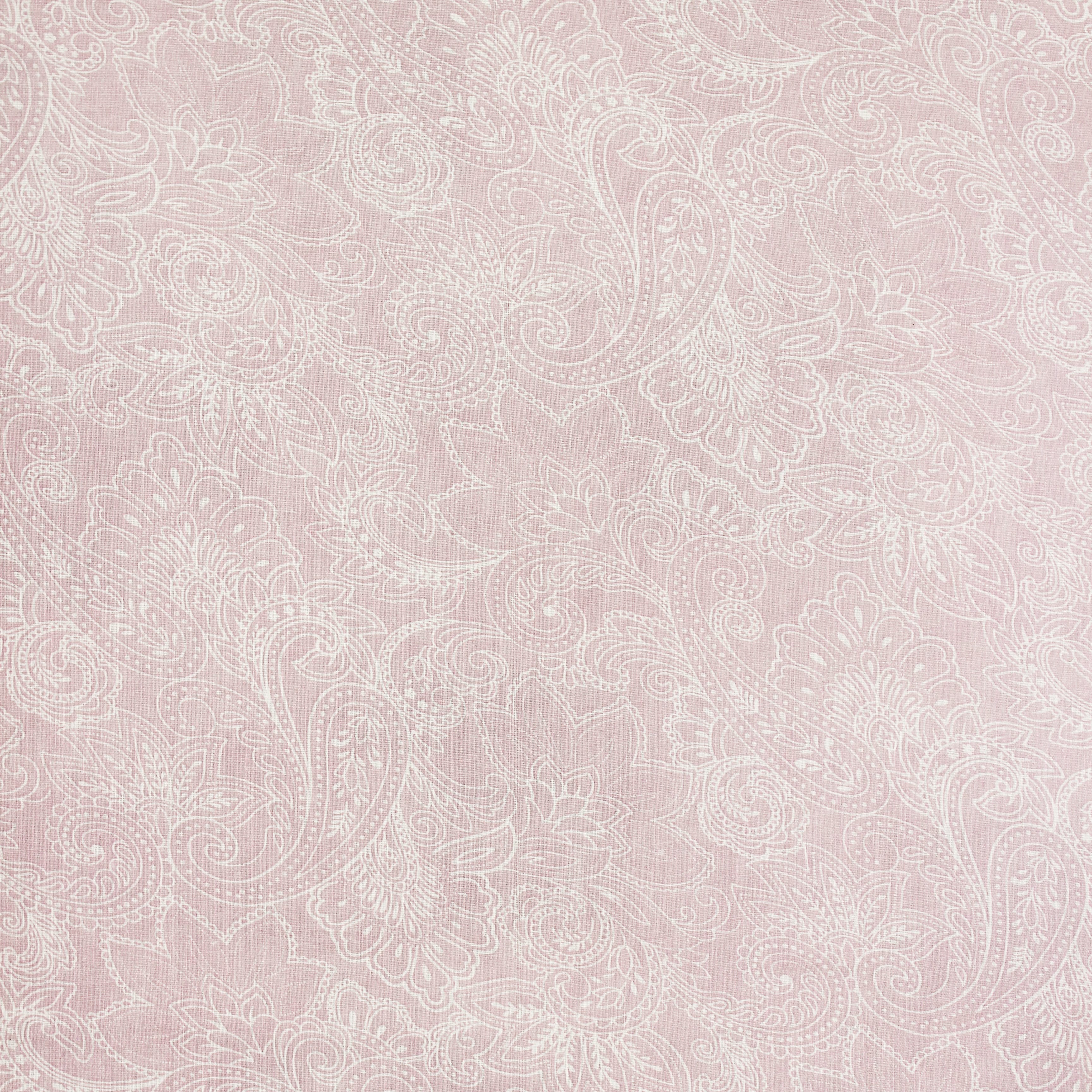 Full View Riva Floral Cotton Dohar, Purple Design 