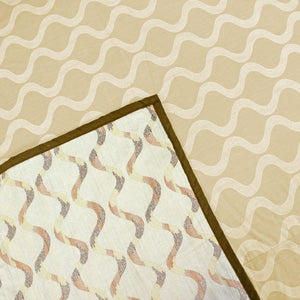 Riva Damask Cotton Dohar, Coffee