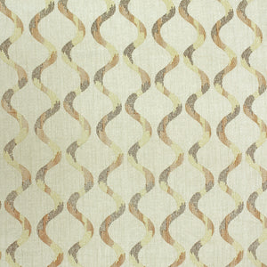 Full View Riva Damask Cotton Dohar, Coffee Design 