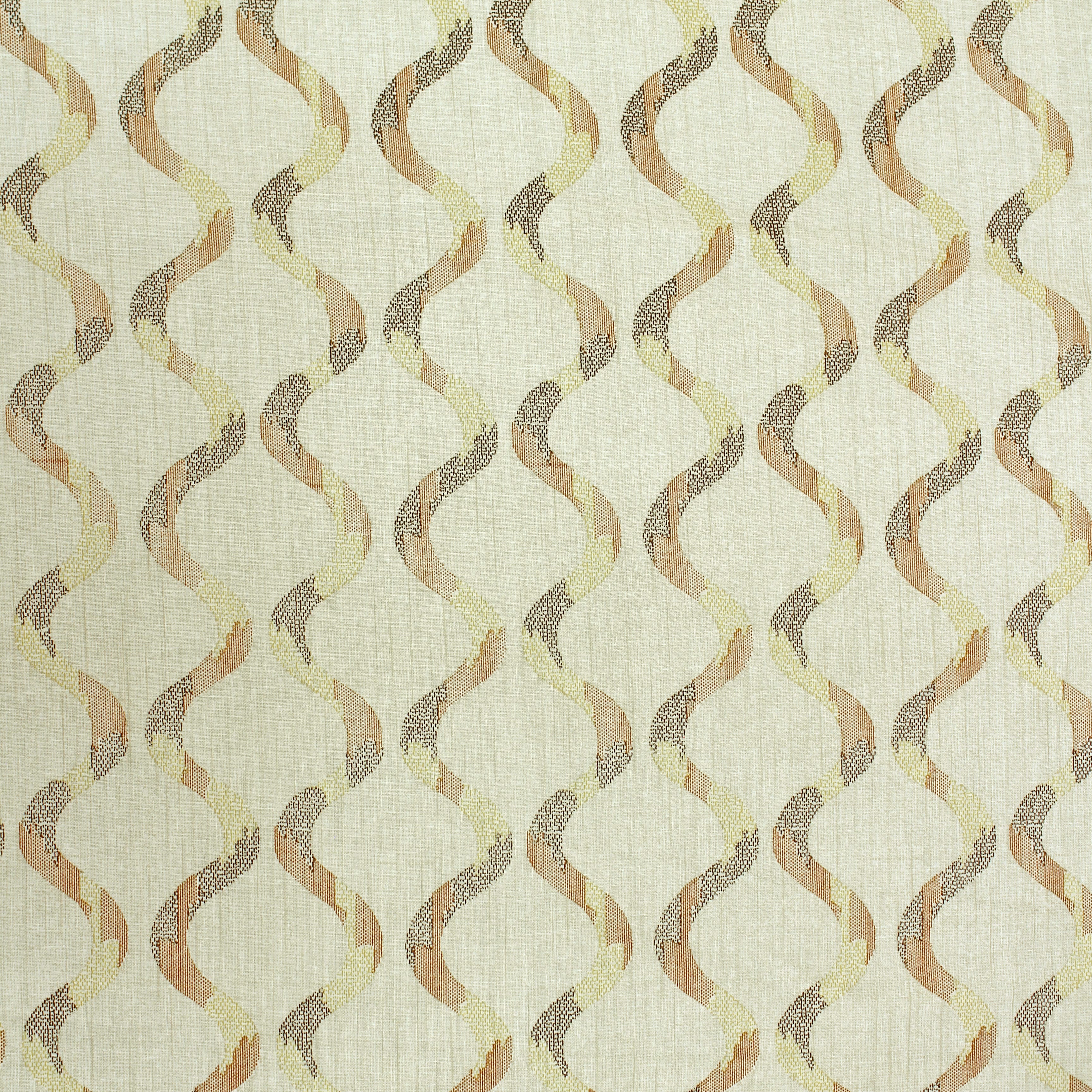 Full View Riva Damask Cotton Dohar, Coffee Design 