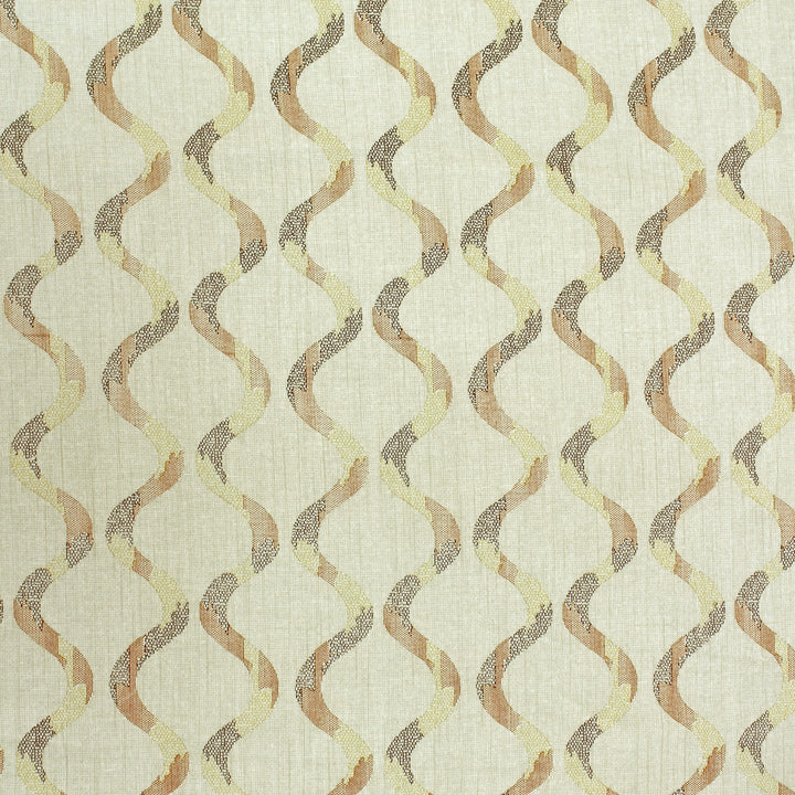 Full View Riva Damask Cotton Dohar, Coffee Design 