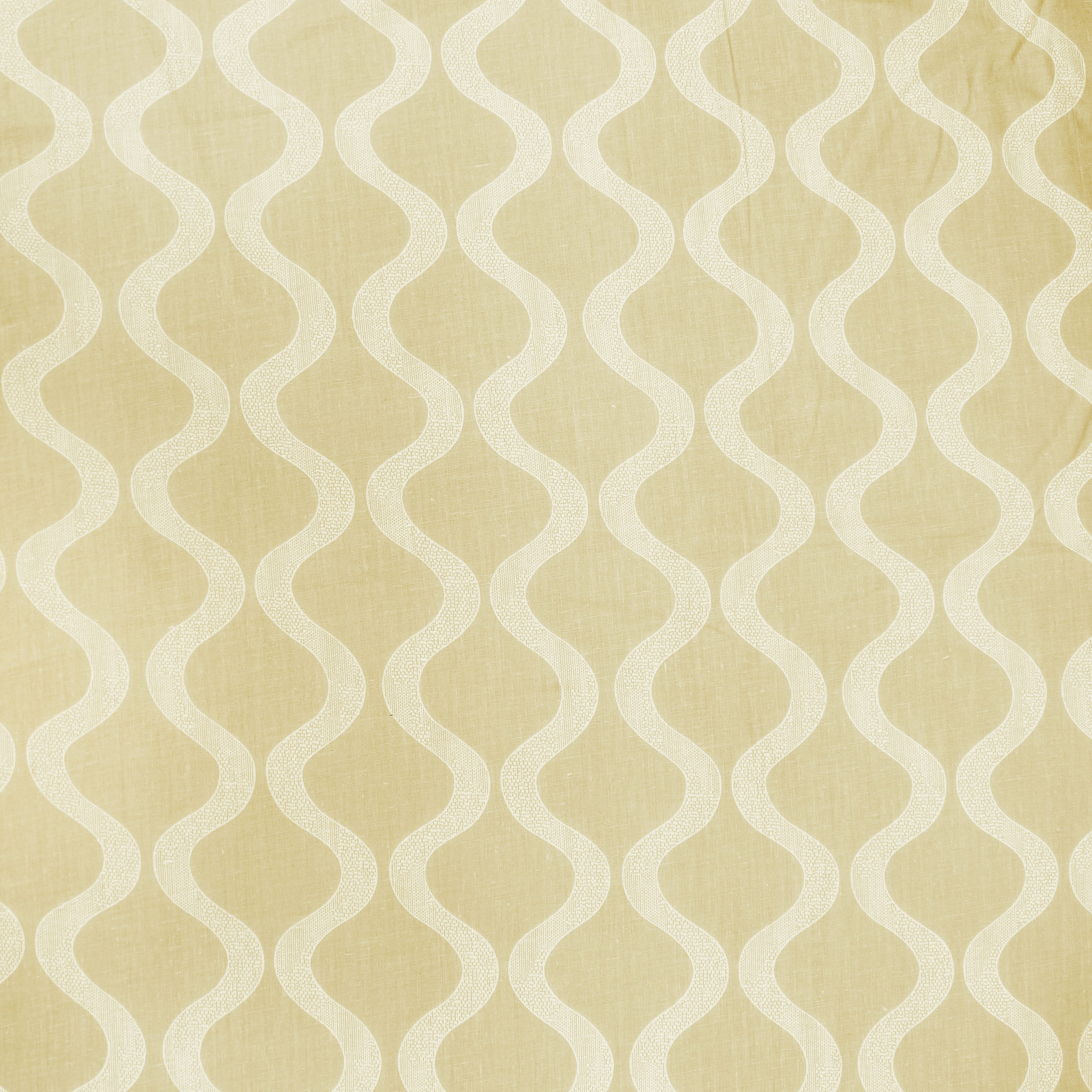 Close up view Riva Damask Cotton Dohar, Coffee Design 
