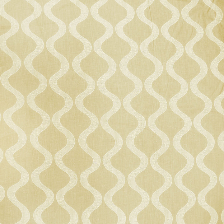 Close up view Riva Damask Cotton Dohar, Coffee Design 