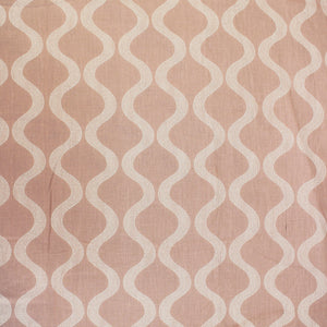 Full View Riva Damask Cotton Dohar, Peach Design 