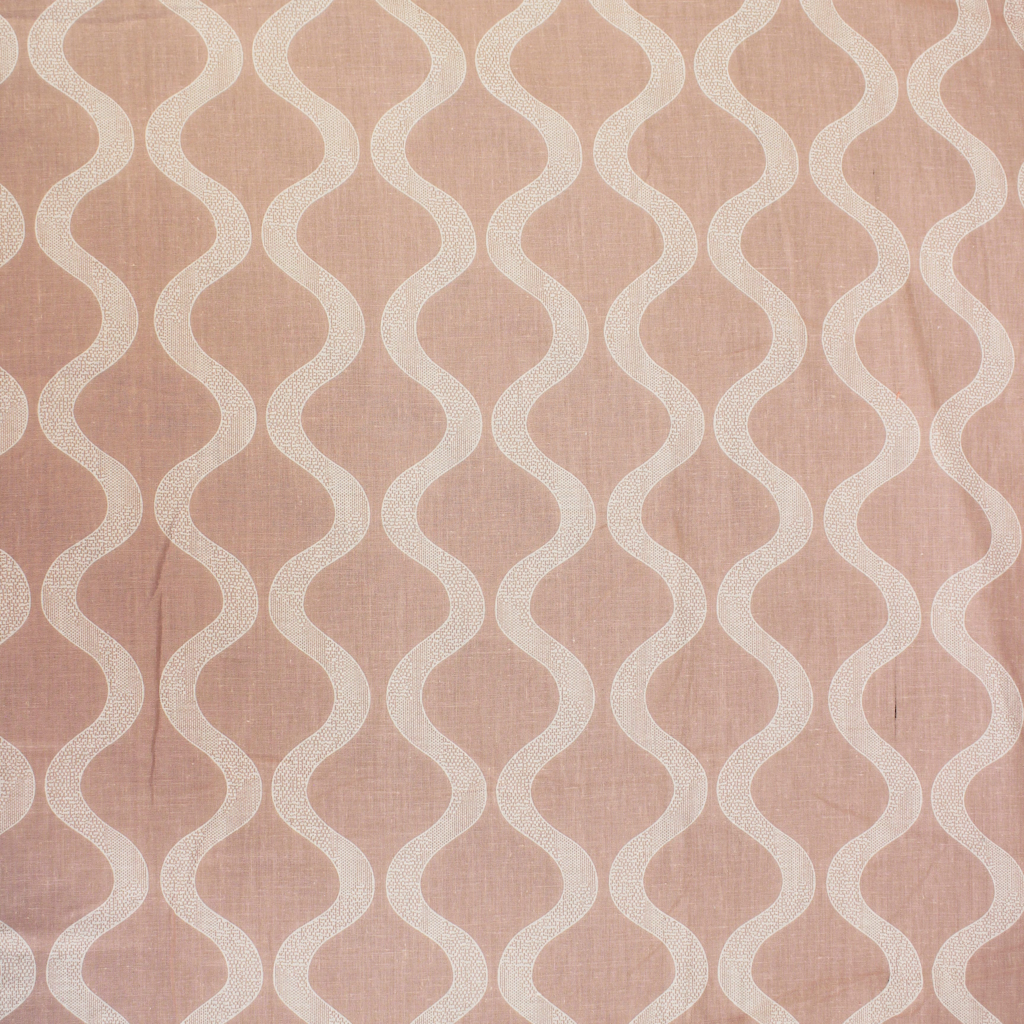 Full View Riva Damask Cotton Dohar, Peach Design 
