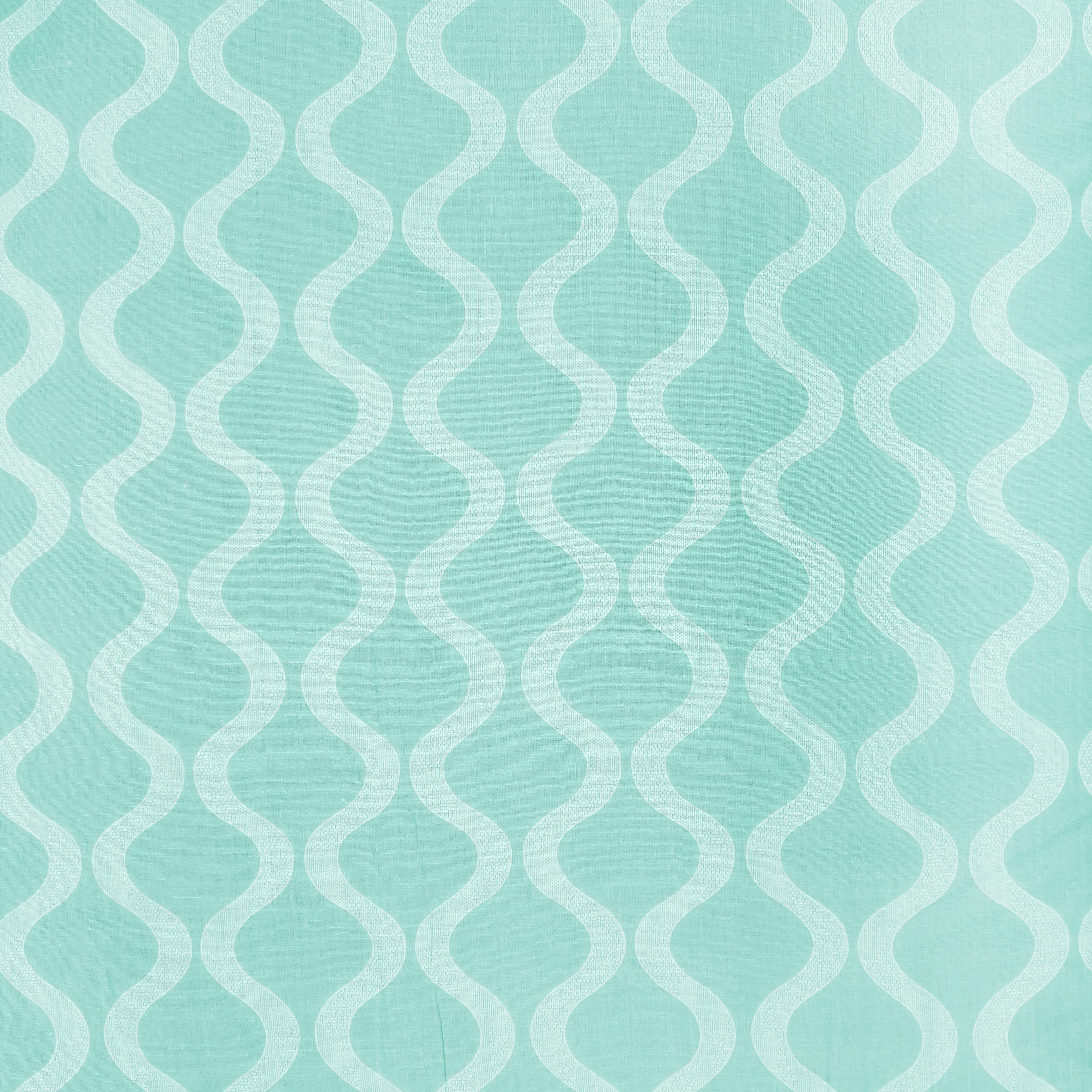 Full View Riva Damask Cotton Dohar, Peacock Blue Design 