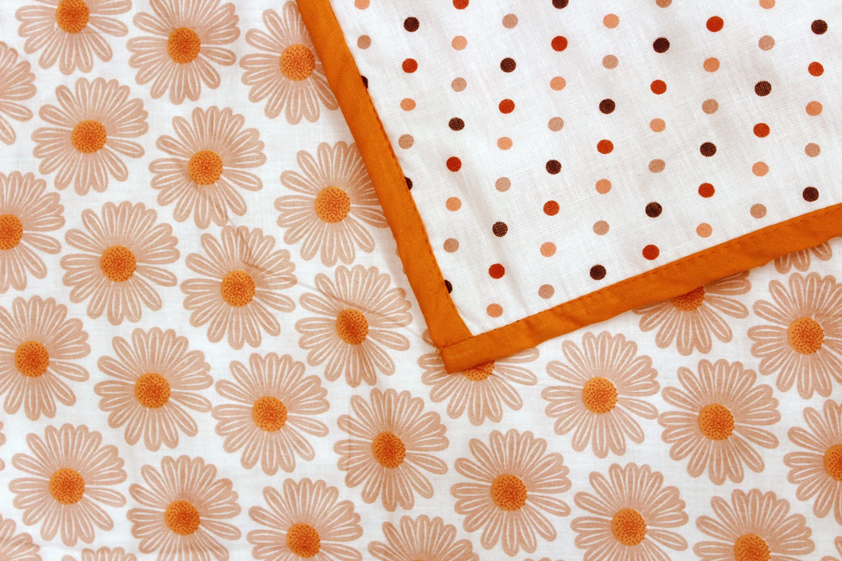 Soft Riva Floral Print Orange Cotton Dohar Online At Best Prices