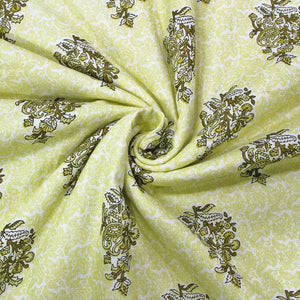 Riva Floral Cotton Dohar, Green