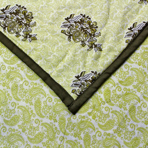 Riva Floral Cotton Dohar, Green