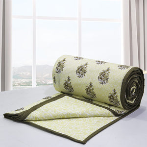 Soft Riva Floral Print Green Cotton Dohar Online At Best Prices