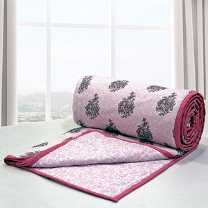 Soft Riva Floral Print Magenta Cotton Dohar Online At Best Prices