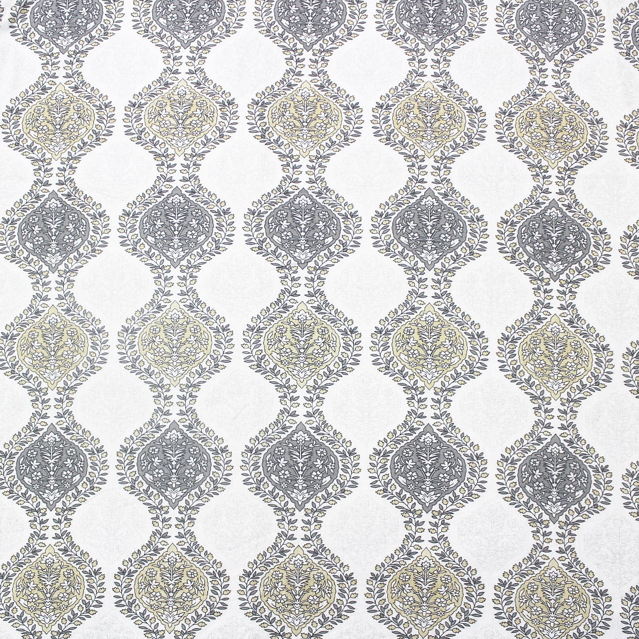 Soft Riva Damask Print Grey Cotton Dohar Online At Best Prices