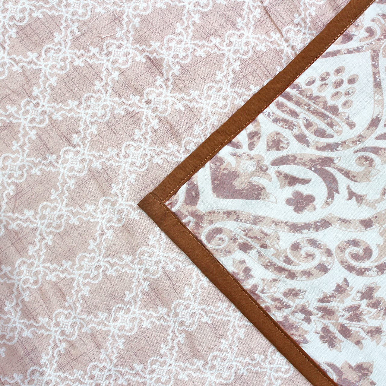 Soft Riva Floral Print Brown Cotton Dohar Online At Best Prices
