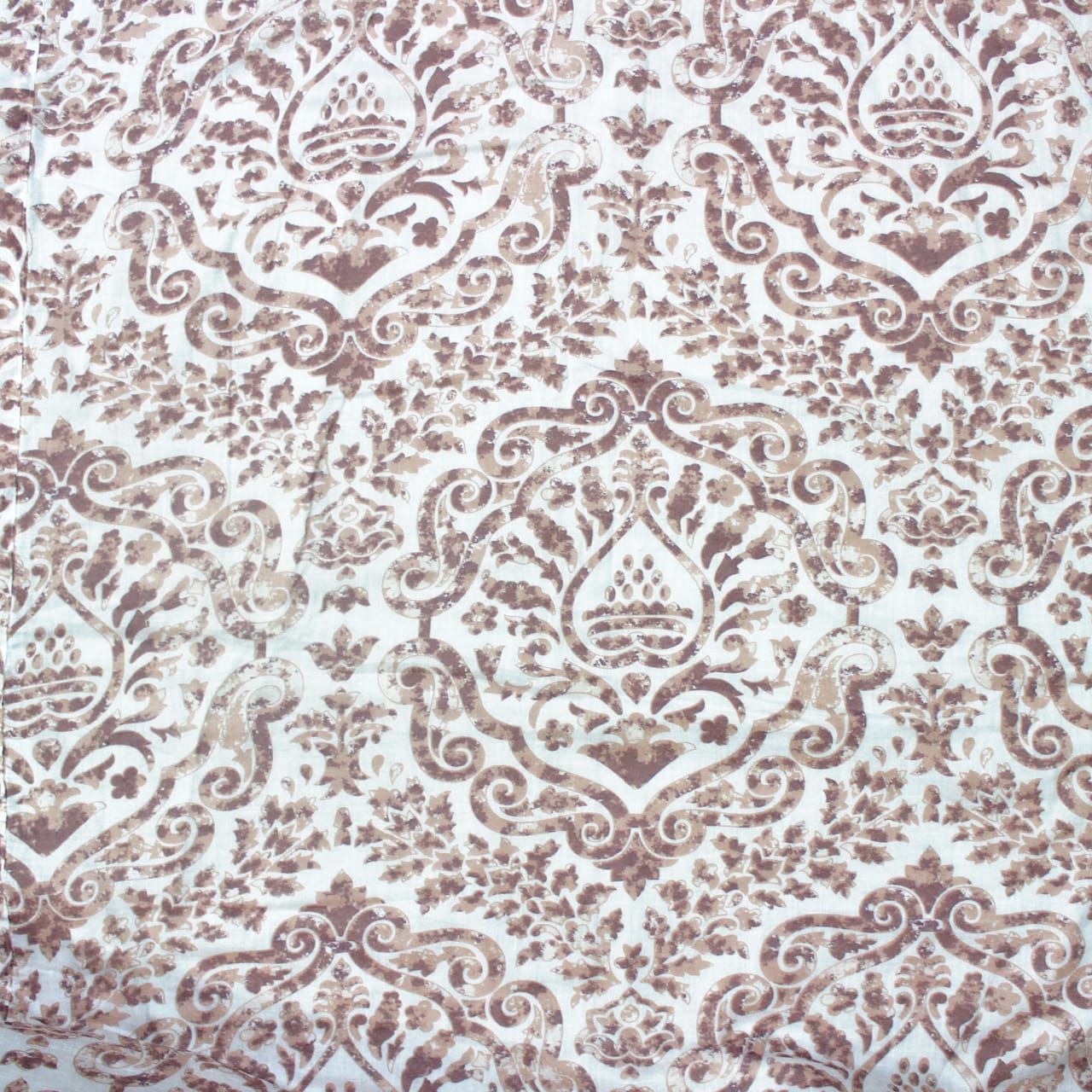 Soft Riva Floral Print Brown Cotton Dohar Online At Best Prices