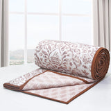 Soft Riva Floral Print Brown  Cotton Dohar Online At Best Prices