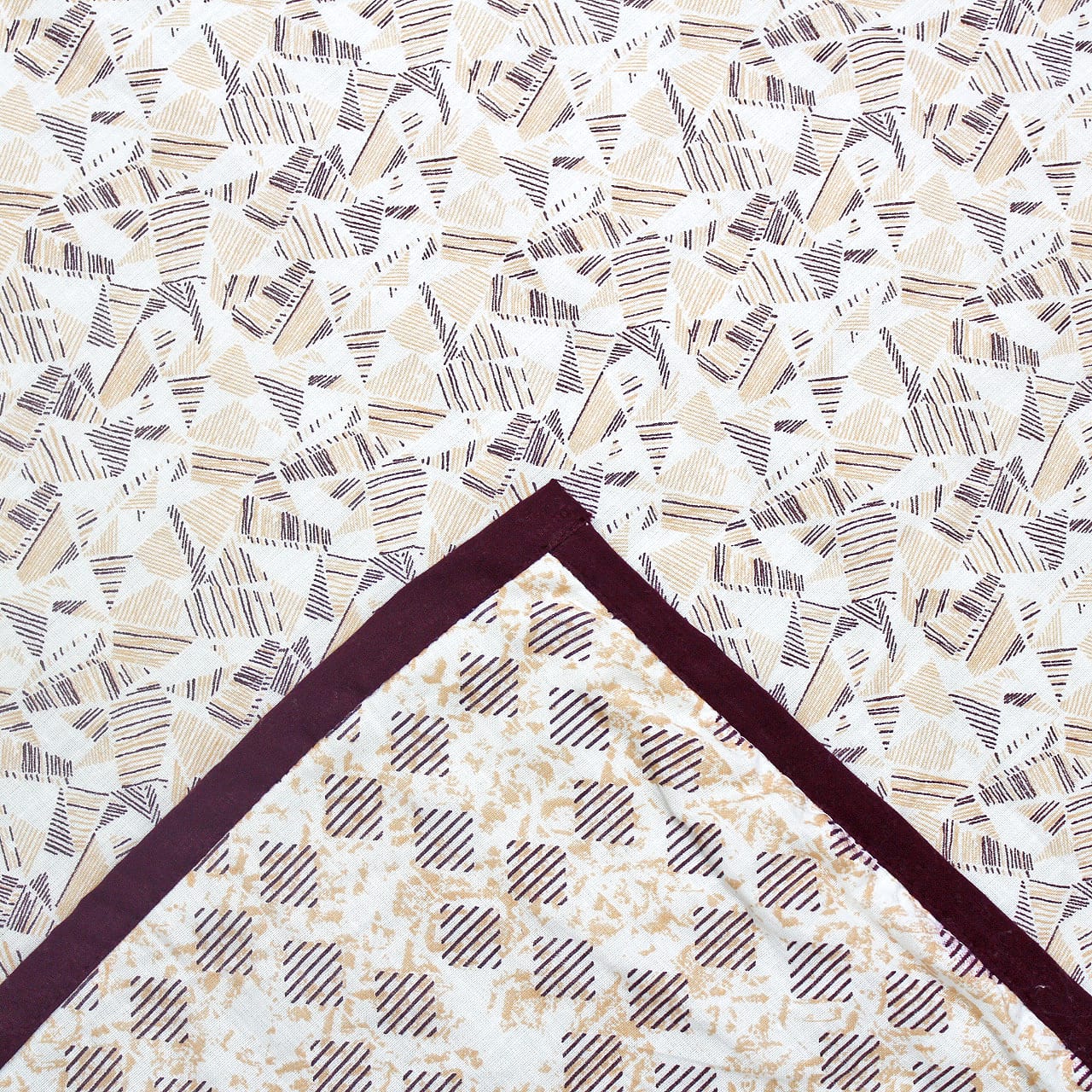 Soft Riva Floral Print Burgundy Cotton Dohar Online At Best Prices