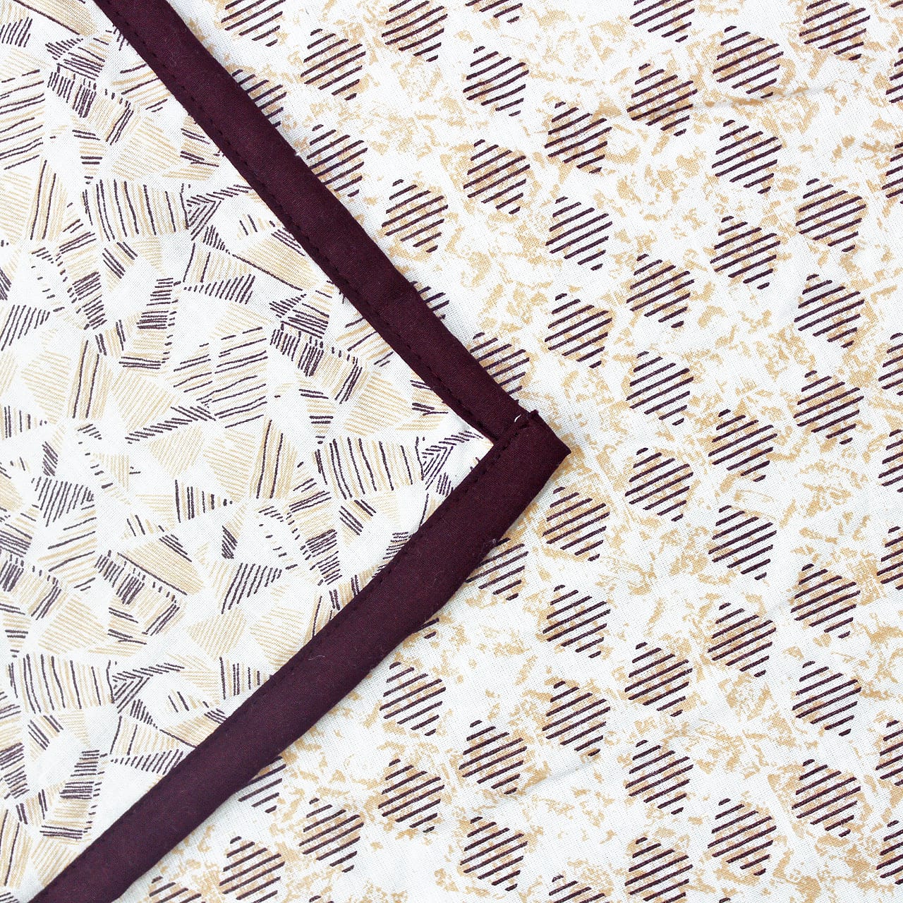 Soft Riva Floral Print Burgundy Cotton Dohar Online At Best Prices