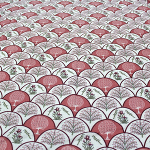 Full View Riva Floral Cotton Dohar Burgundy Design 