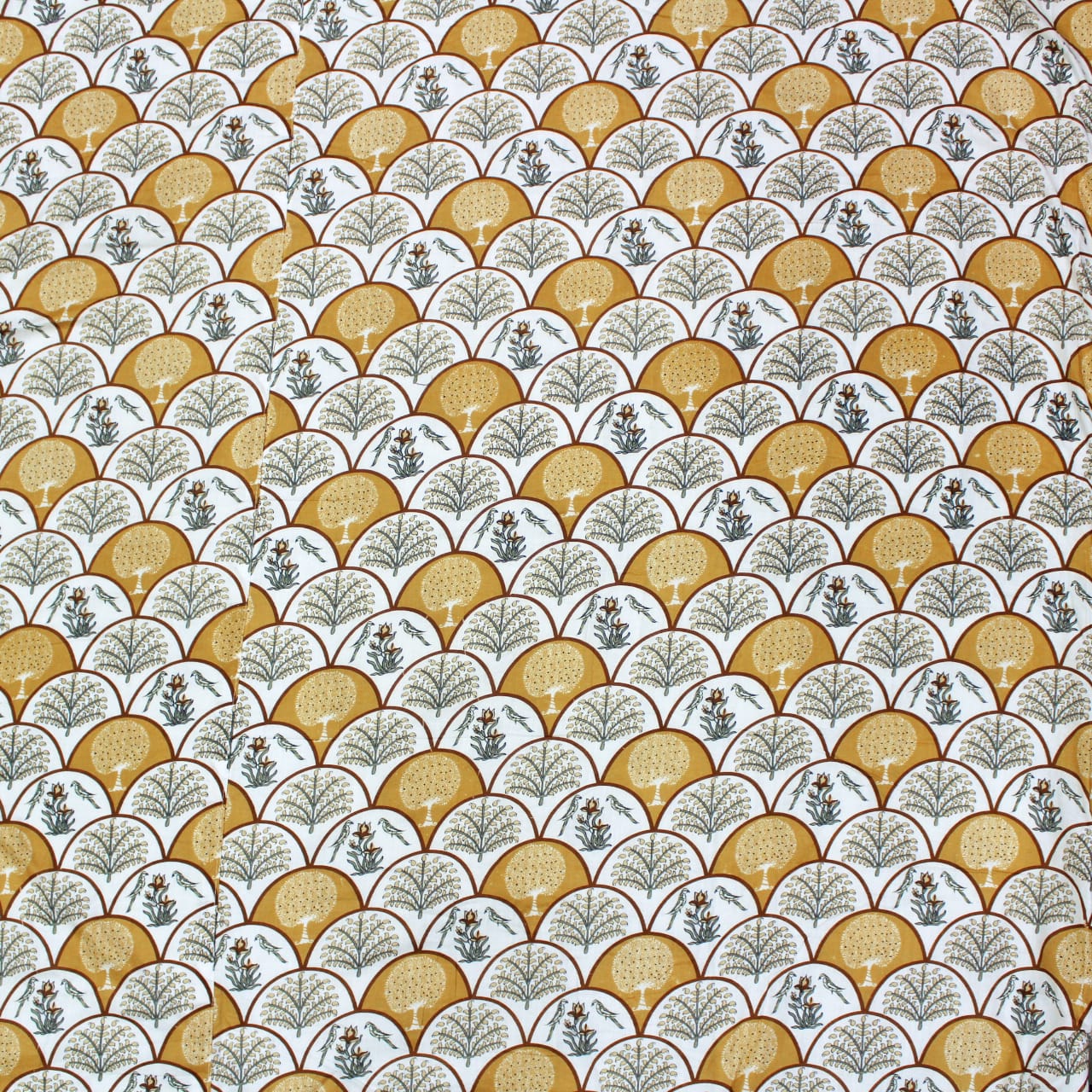 Full View Riva Floral Cotton Dohar Design 
