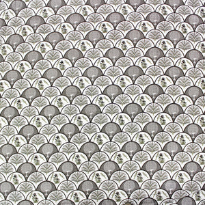 Full View Riva Floral Cotton Dohar, Grey Design 