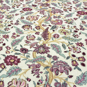 Full View Riva Floral Cotton Dohar Burgundy Design 