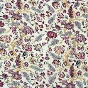 Full View Riva Floral Cotton Dohar, Burgundy   Design 