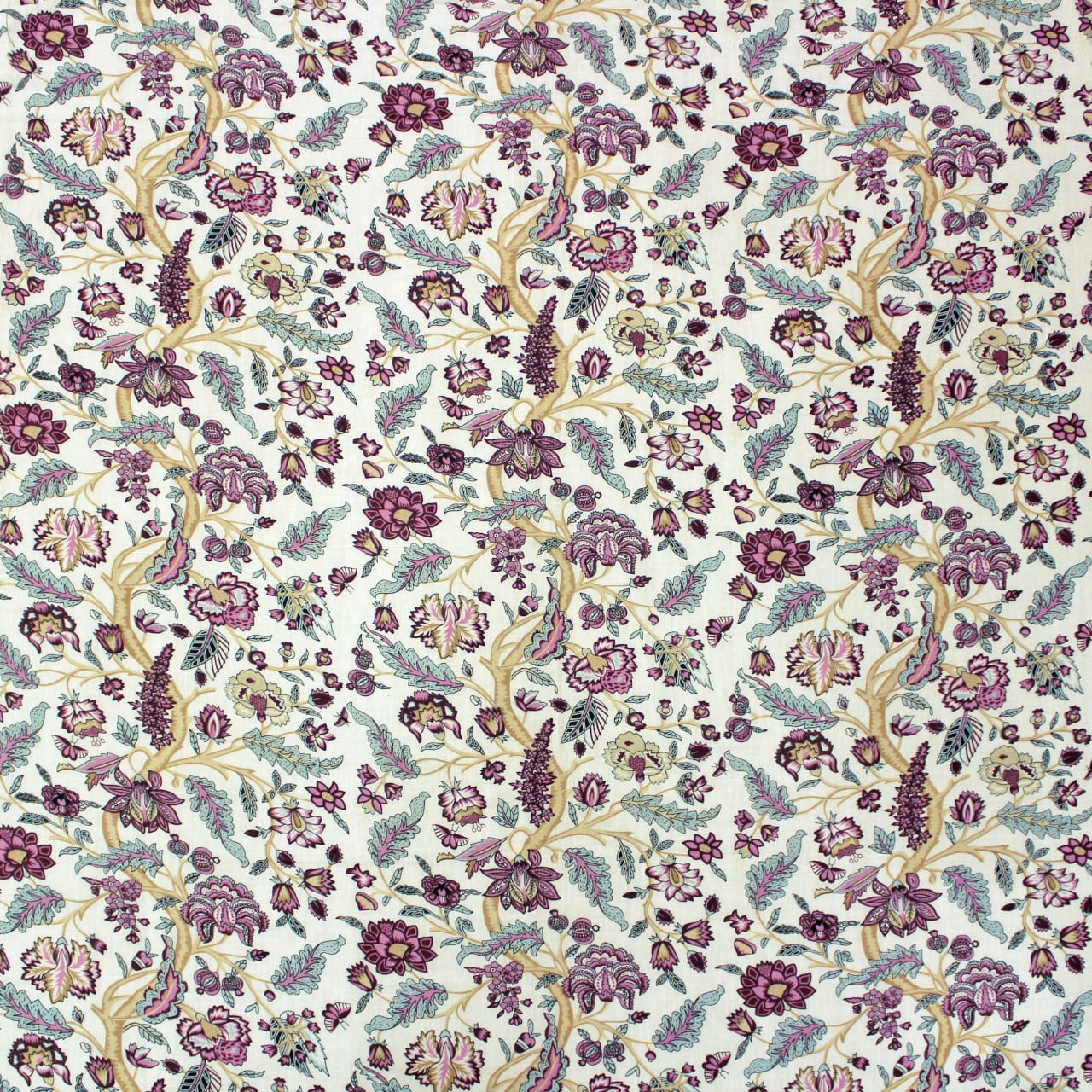 Riva Floral Cotton Dohar, Burgundy  Design 