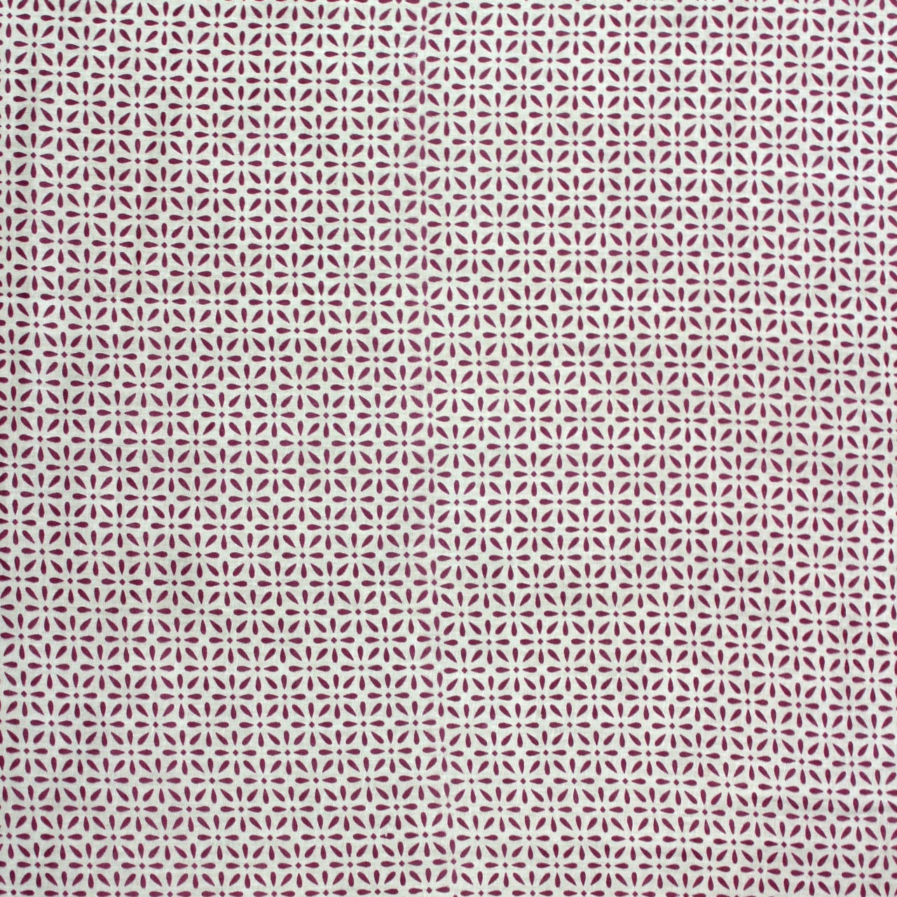Full  View Riva Floral Cotton Dohar, Burgundy Design 