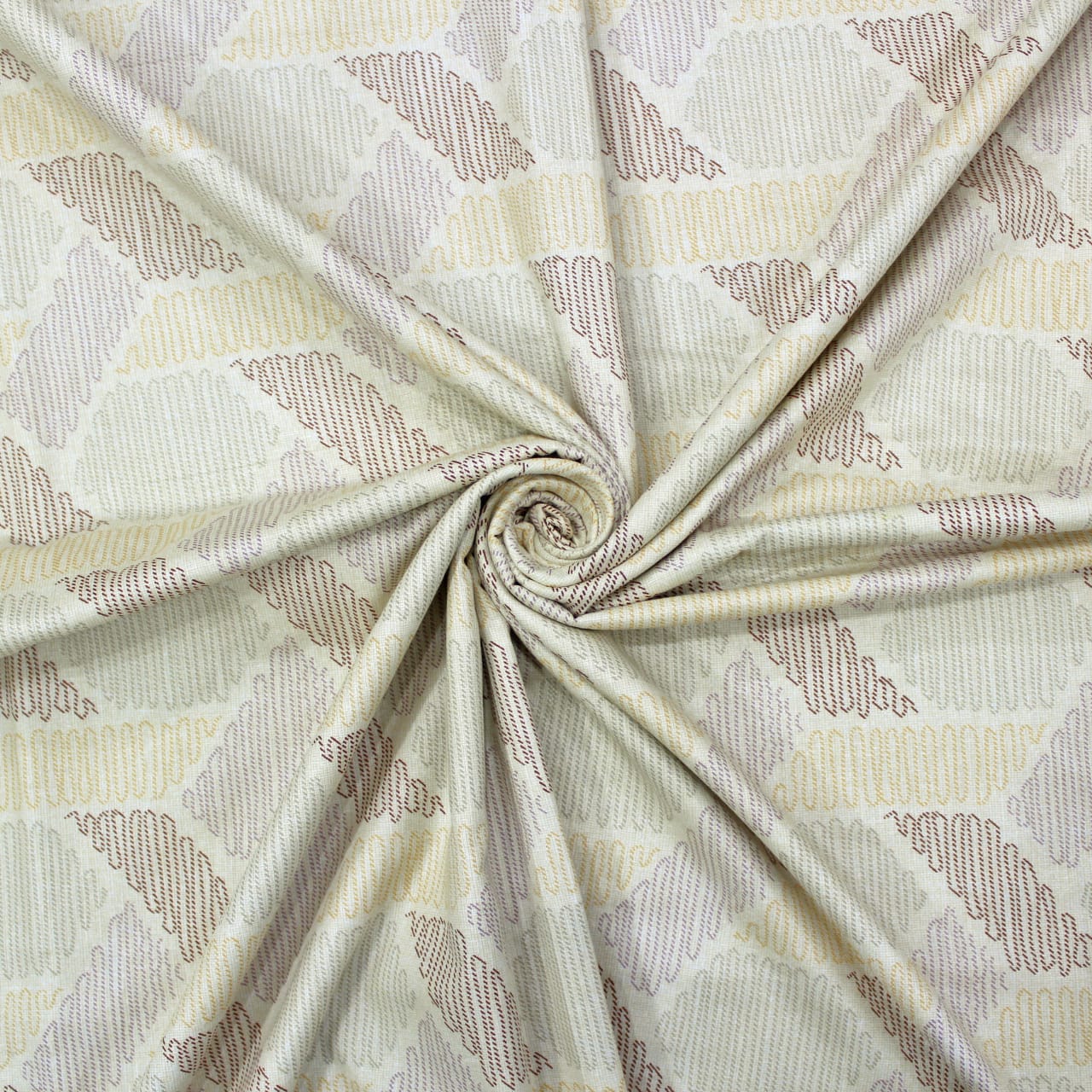 Riva Floral Cotton Dohar, Brown