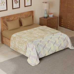 Riva Floral Cotton Dohar, Brown