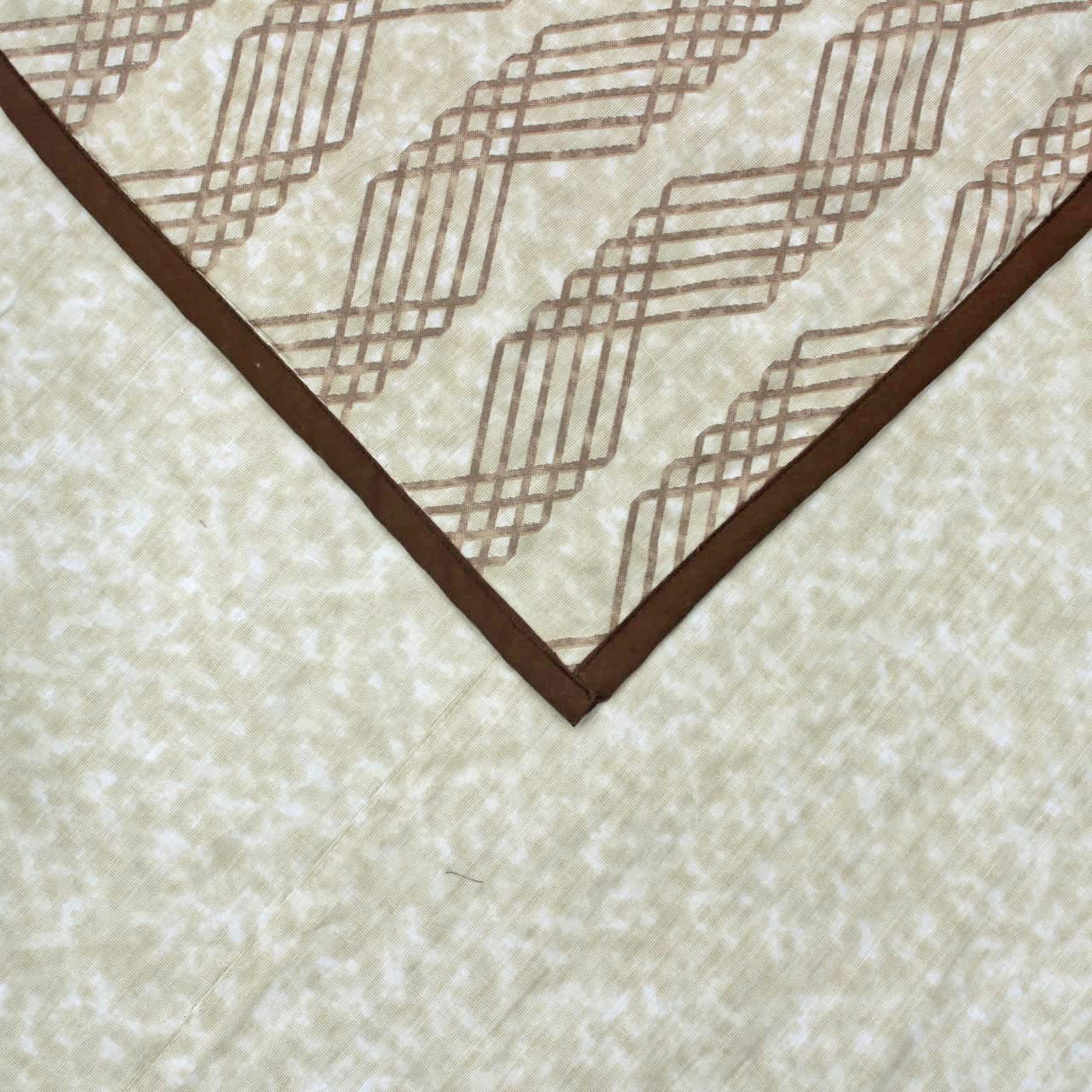 Riva Floral Cotton Dohar, Brown