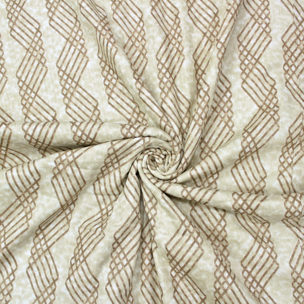 Riva Floral Cotton Dohar, Brown 